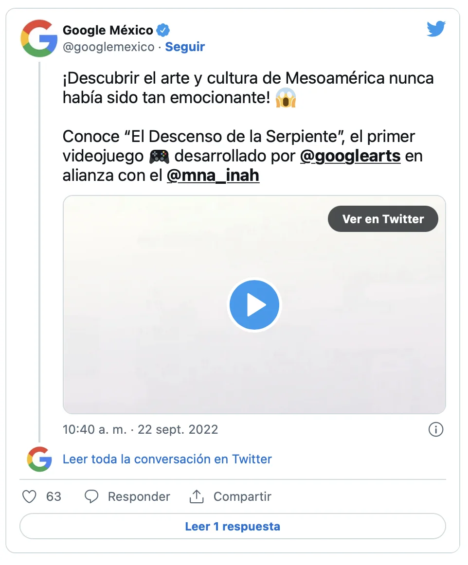 Google El Descenso de la Serpiente