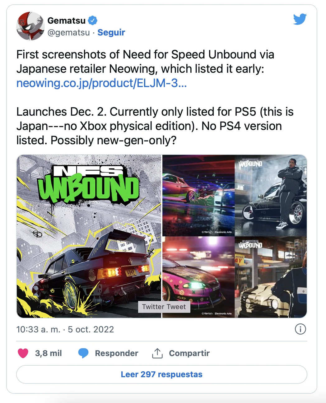 Need for Speed regresa