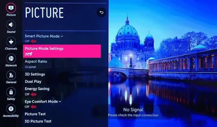 Ajusta la configuración de imagen de tu TV