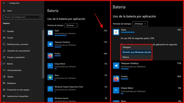 Cómo ver el uso de la batería por aplicación con las herramientas integradas de Windows