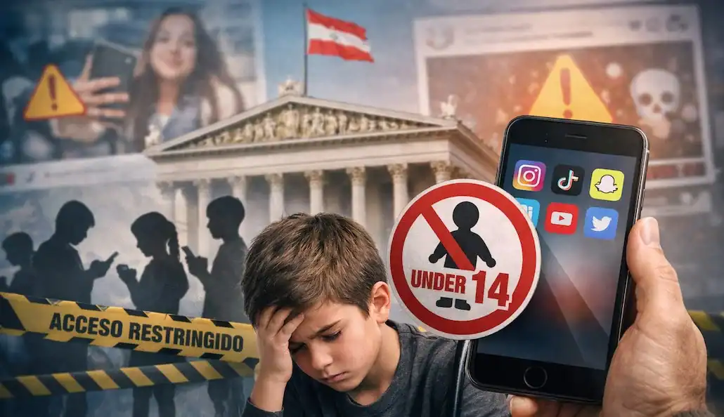Austria Prohíbe Redes Sociales a Menores de 14 Años