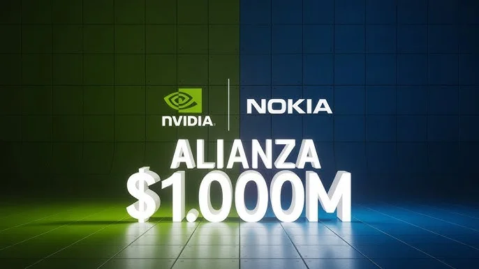 Nvidia invierte 1000 millones en Nokia y dispara su acción