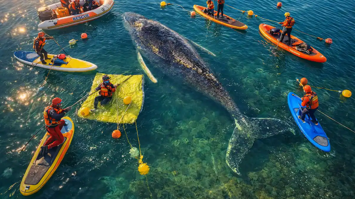 Rescate de ballena Timmy en Alemania