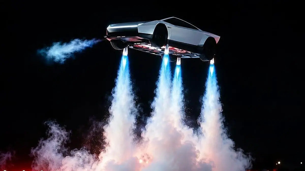 Tesla presume auto volador con tecnología SpaceX